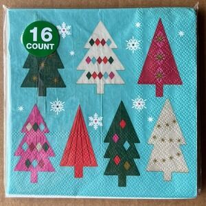 6 Pack Festive Voice Christmas Lunch Napkins 16 Count 2-Ply 13" 96 Total